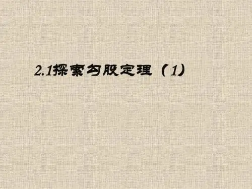 探索勾股定理