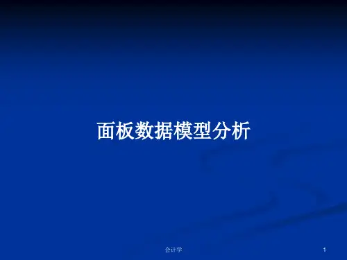 面板数据模型分析PPT学习教案