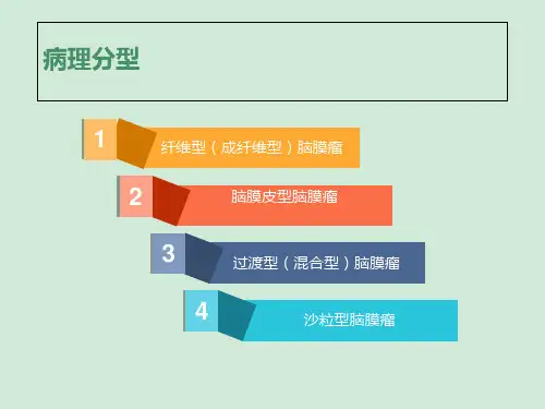 脑膜瘤病理分型及影像学表现ppt课件