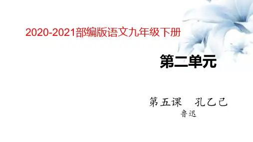 九年级语文部编版下册《孔乙己》课件PPT