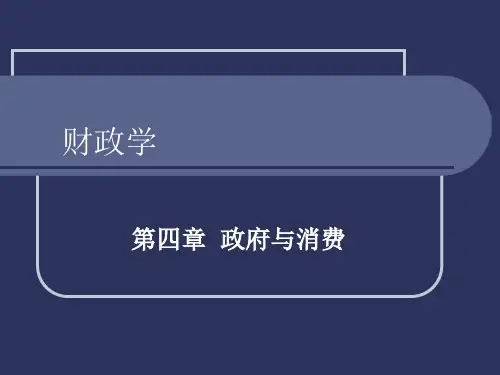 财政学 第四章