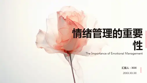 大学生情绪管理ppt课件模板