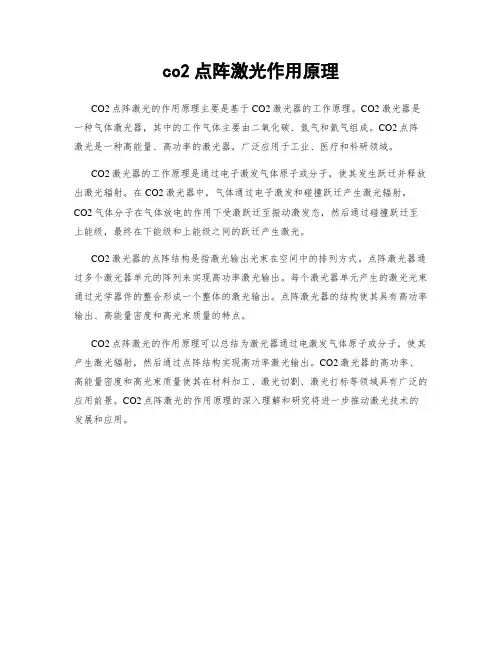 co2点阵激光作用原理