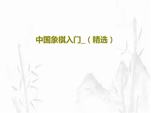 中国象棋入门_(精选)PPT文档共28页