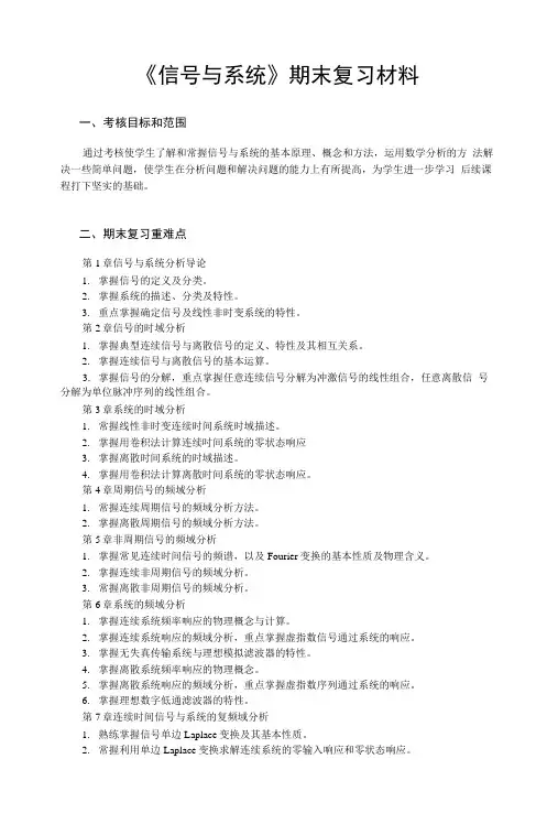 信号与系统复习材料.docx