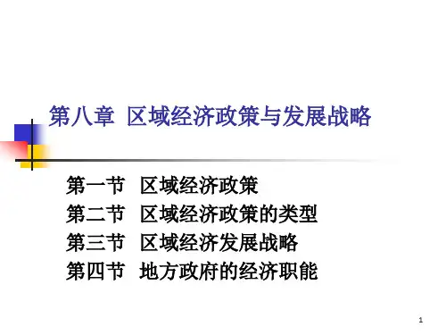 区域经济政策与发展战略
