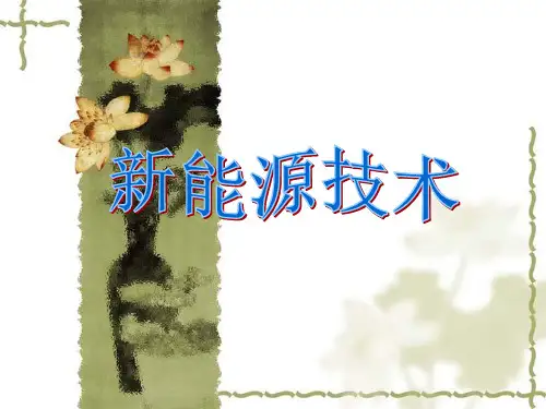 新能源教学精品PPT课件