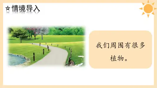 青岛版(六三制)一年级下册我们周围的植物课件