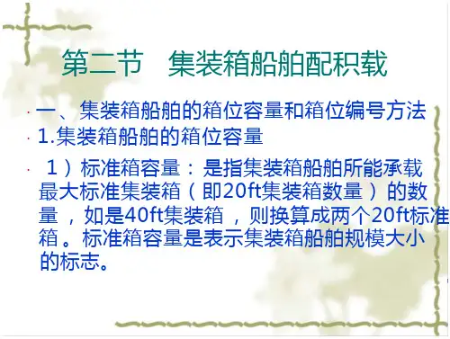 集装箱船舶配积载
