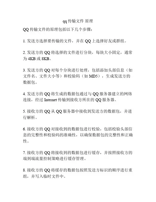 qq传输文件 原理