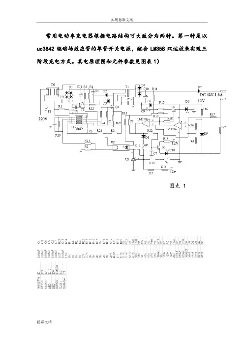 电动的车充电器原理及带电路图维修