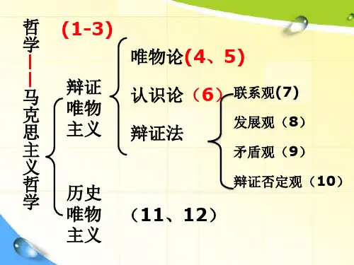 人教版高中政治复习专题五  哲学—唯物论—认识论  课件 (共16张PPT)