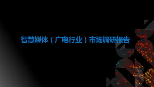 智慧媒体(广电行业)市场调研报告