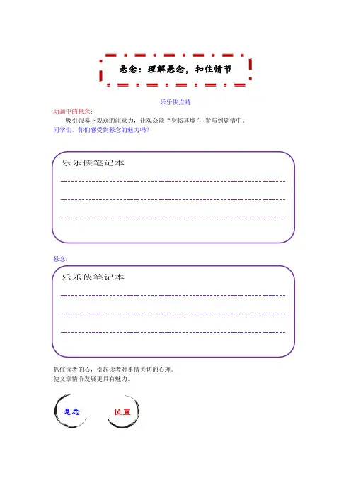 2020部编人教版六年级下册语文：阅读理解技巧悬念：理解悬念,扣住情节