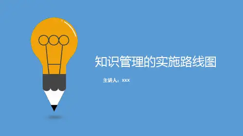 【知识管理】知识管理实施路线图讲解(PPT展示模板)