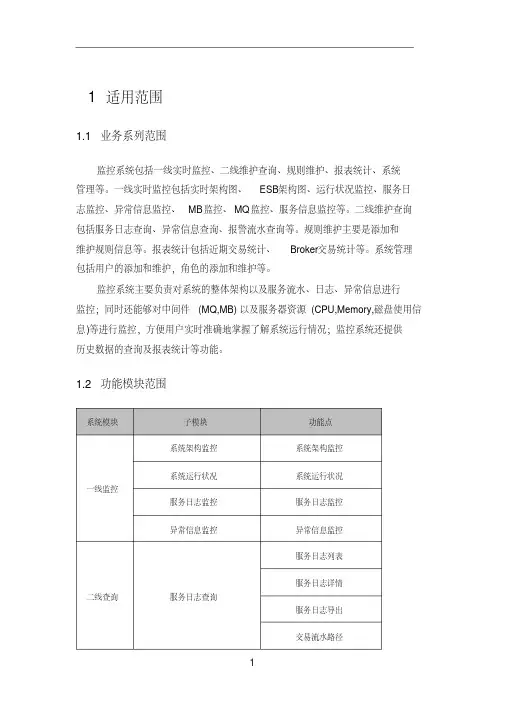 ESB服务监控平台资料