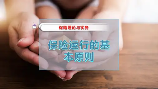 保险运行的基本原则