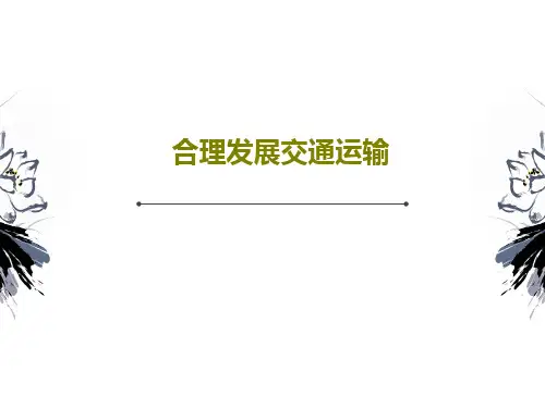 合理发展交通运输28页PPT