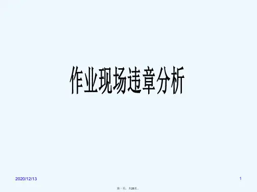 经典安全漫画作业现场违章分析