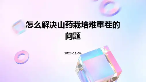 怎么解决山药栽培难重茬的问题