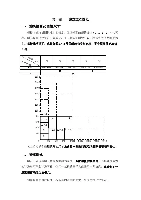建筑工程图纸制图要求