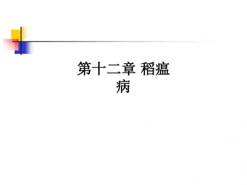 第十二章 稻瘟病ppt课件