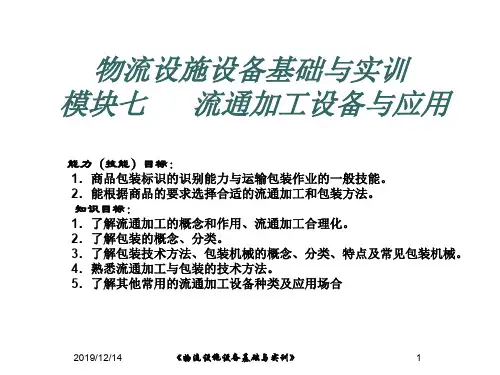 物流设施设备模块七-流通加工设备与应用-2011A