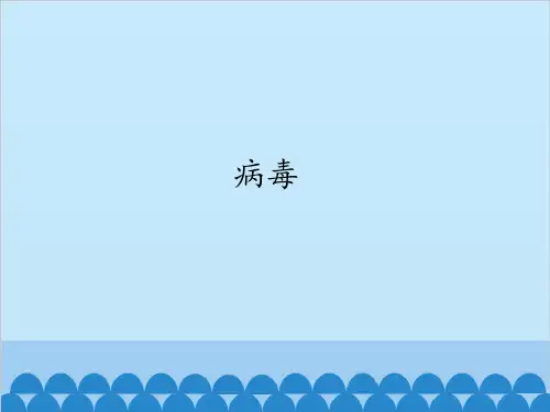 人教版八年级上册生物课件  病毒 课件