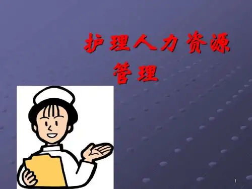 护理人力资源的管理ppt课件