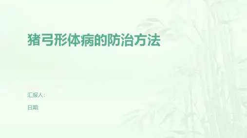 猪弓形体病的防治方法