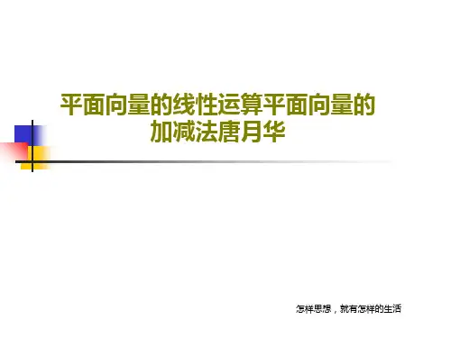 平面向量的线性运算平面向量的加减法唐月华23页文档
