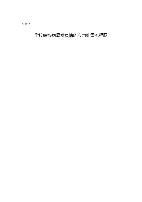 学校结核病暴发疫情的应急处置流程图