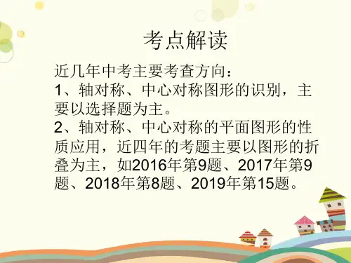 初中初中数学总复习版图形变换 第五单元 图形的变换PPT