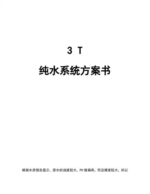 3T纯水方案书