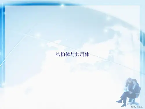 结构体与共用体讲课文档