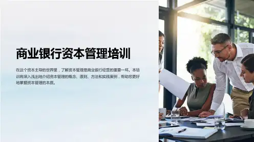 商业银行资本管理培训