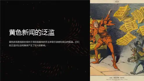 《黄色新闻的泛滥》课件