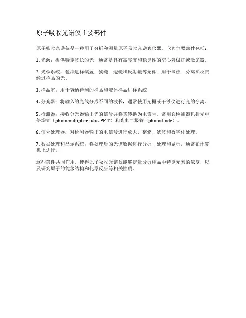 原子吸收光谱仪主要部件