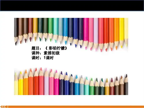 2024年9岁-12岁彩铅《柠檬》-美术课件