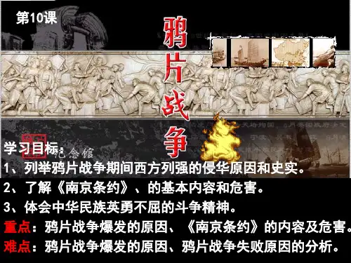 人教版高一历史必修一第10课鸦片战争课件