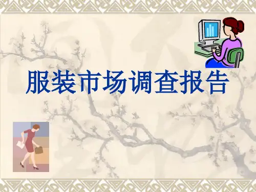 服装市场调查报告