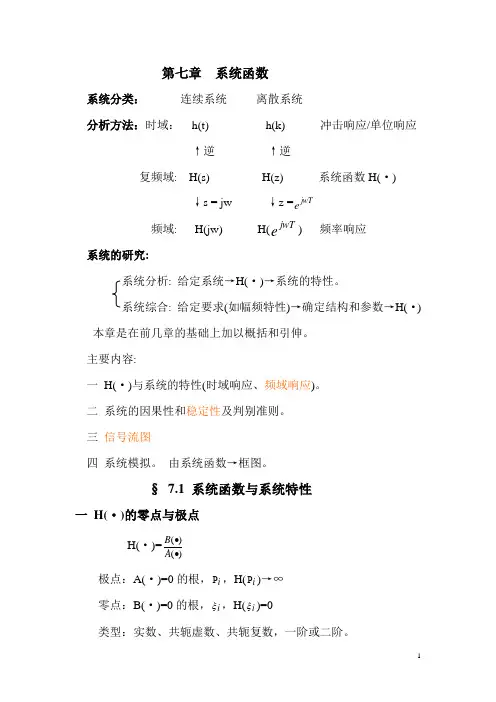 系统函数