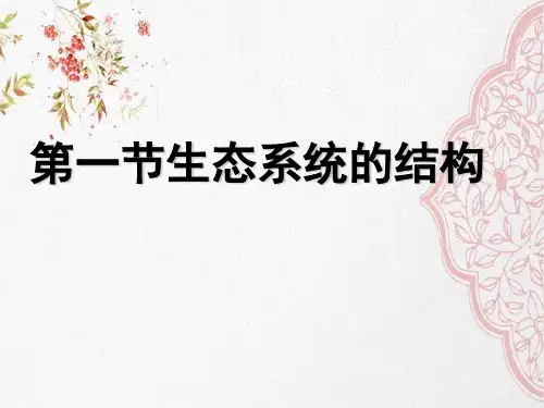 新版人教版高中生物 生态系统的结构 (共52张PPT)学习演示PPT课件
