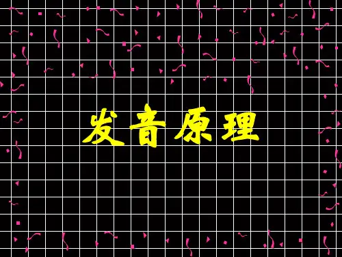 人体发音原理