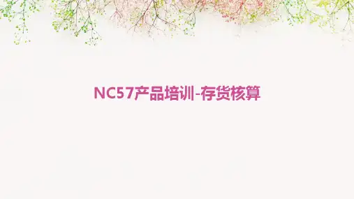 NC57产品培训-存货核算