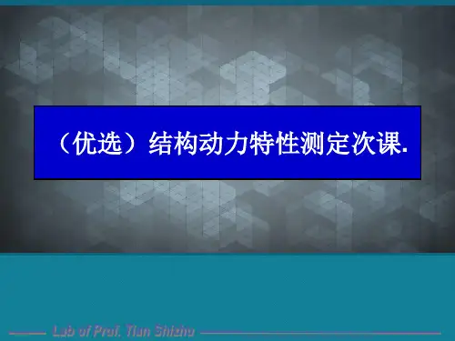 (优选)结构动力特性测定次课.
