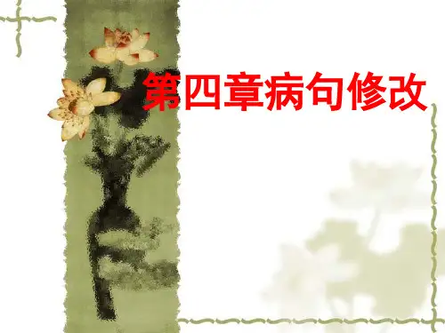 中考复习：病句修改课件(幻灯片28张)