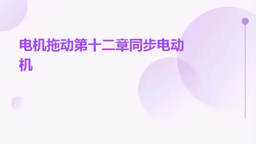 电机拖动第十二章(同步电动机)