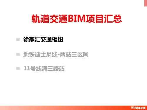 BIM-轨道交通BIM项目汇总-BIM案例-地铁站-车站