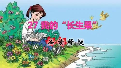 部编版五年级语文上册第27课《我的“长生果”》精品教学PPT课件